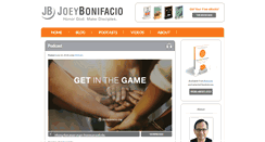 Desktop Screenshot of joeybonifacio.com
